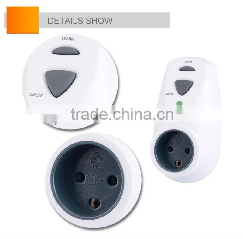 press button power switch wireless remote control switch outlet