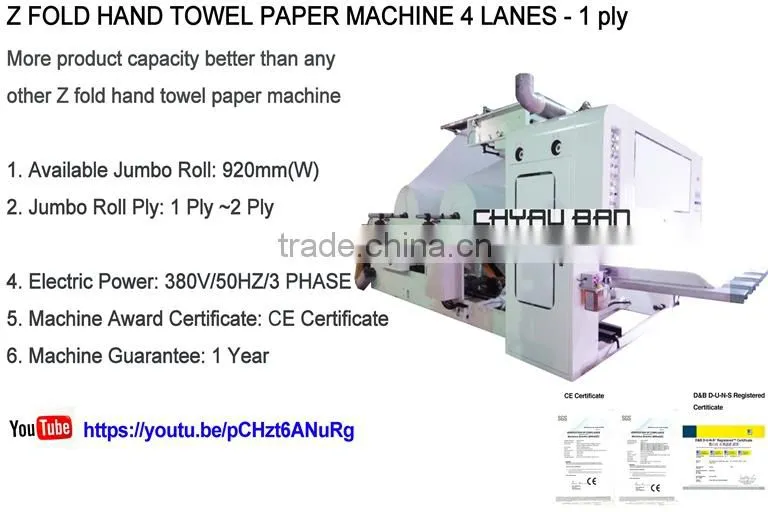 Cutting Folding Hand Towel Paper Machinery Company