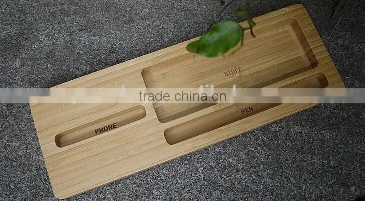 Multifunctional bamboo mobile phone holder