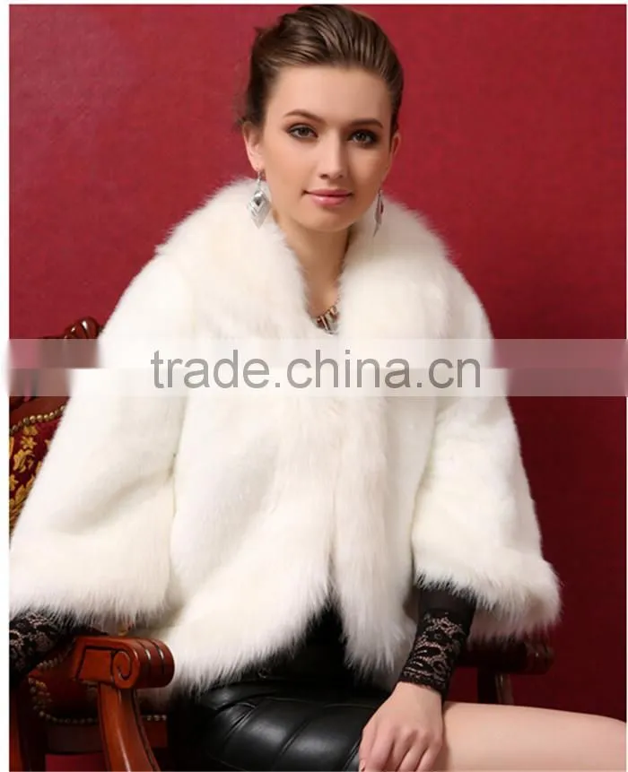 2016 high -end new fashion faux fox fur vest