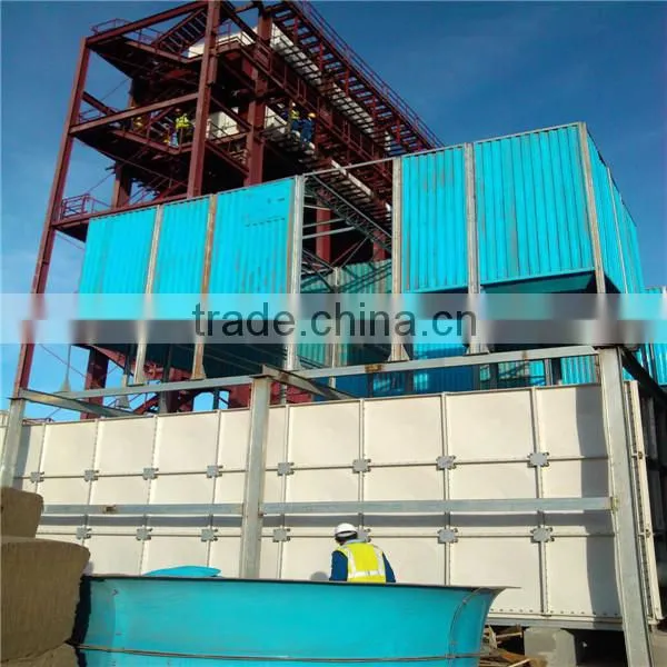 grp square water storage tank