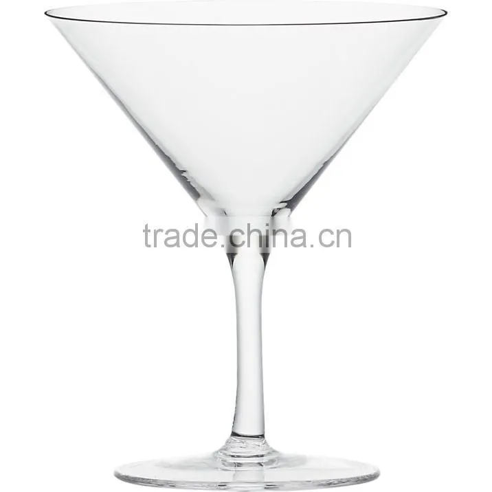 High Quality Handmade blown Mixing clear unique shape Cocktail Glass crystal Big Martini Glass