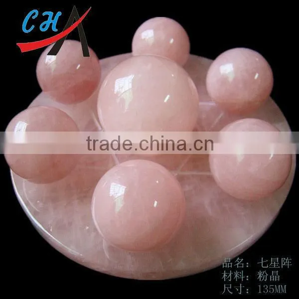 Natural 50mm rose quartz sphere for wholesale