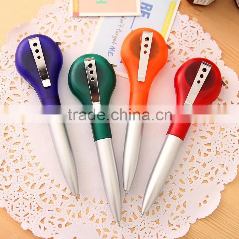 Promotional multiple use pen with ruler , Measuring tape ballpoint pen