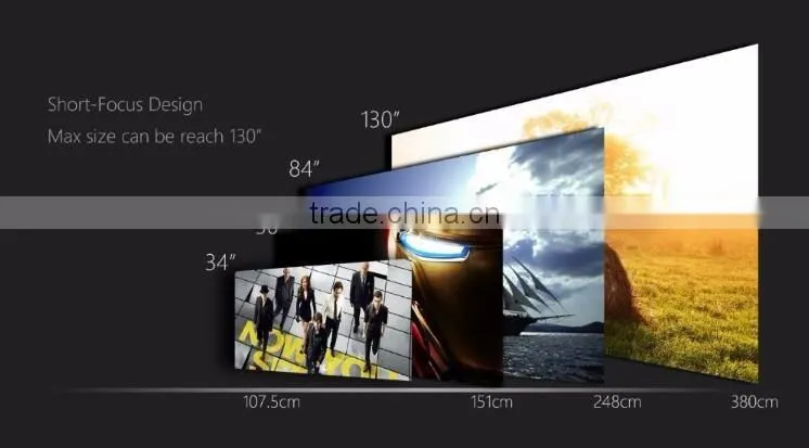 Multimedia 1200 Lumens WiFi Wireless Portable LCD LED Home Theater Projector Support 1080P With IR/USB/SD/HDMI/VGA