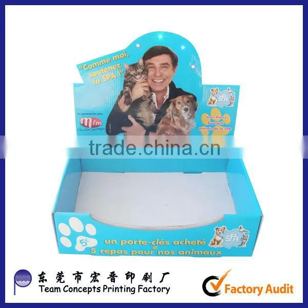 2016 best quality cardboard counter top display boxes