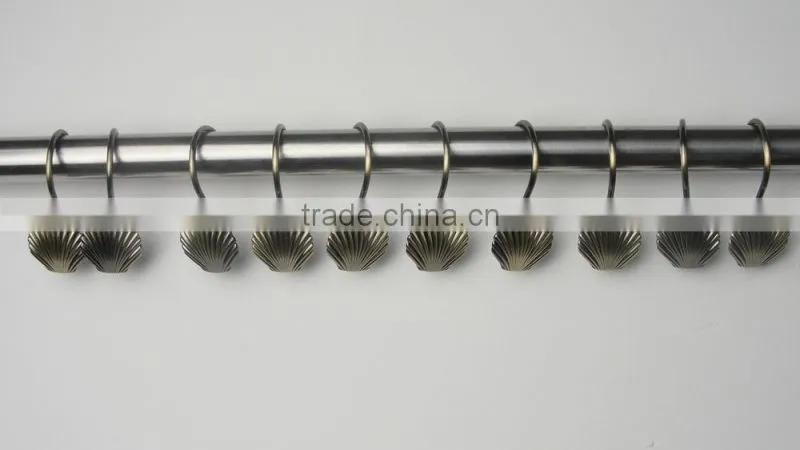 shower curtain hooks/Zinc alloy shower curtain hooks