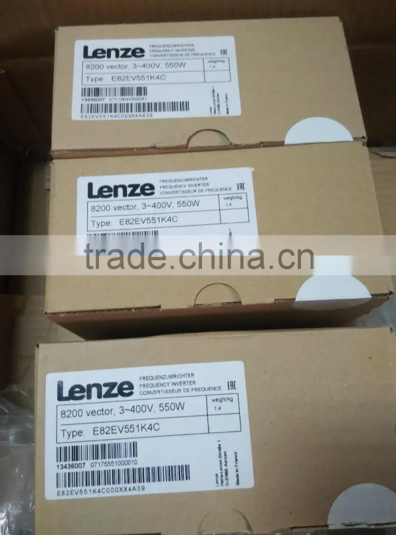 E82EV551_4C original Lenze 8200 vector frequency inverter converter drives E82EV series inverter E82EV551K4C
