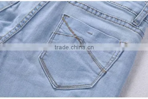 Sexy women blue New High Waist Skinny Denim Jeans Slim Fashion Long Pencil Pants