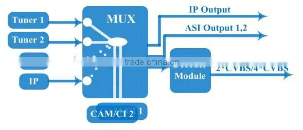 DVB-S2 IRD Satellite Receiver With CI Slot