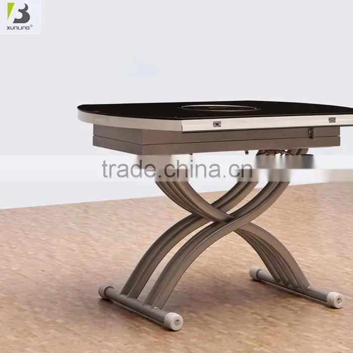 Simple High Lift Metal Coffee Table Folding Tea Table