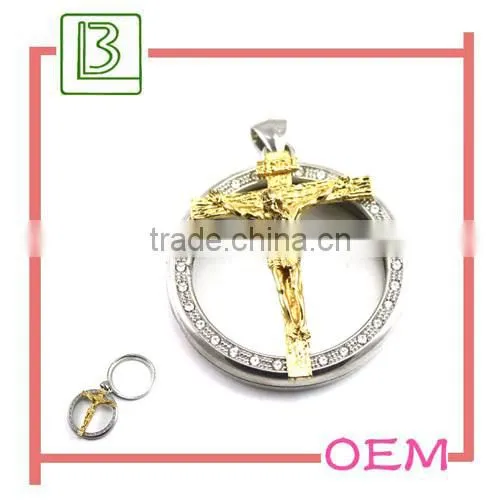 silver plated metal anchor pendant