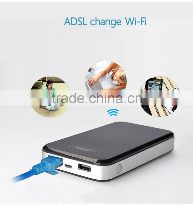10000mah multi-use power bank 3g wifi router