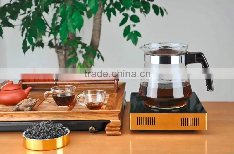 Hot Selling Useful Gift Hand Blown Heat Resistant Borosilicate Glass Coffee Pot 1500T