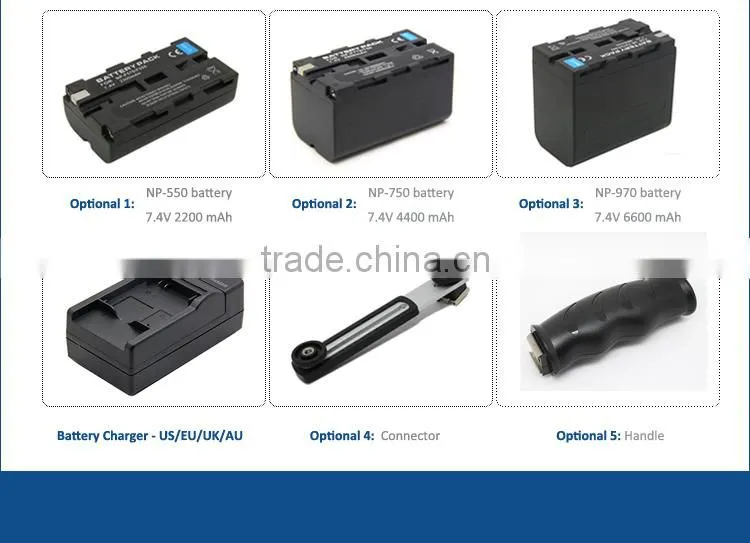 Competitive price compact led video light with 10 LED bulbs for camcorder video taking