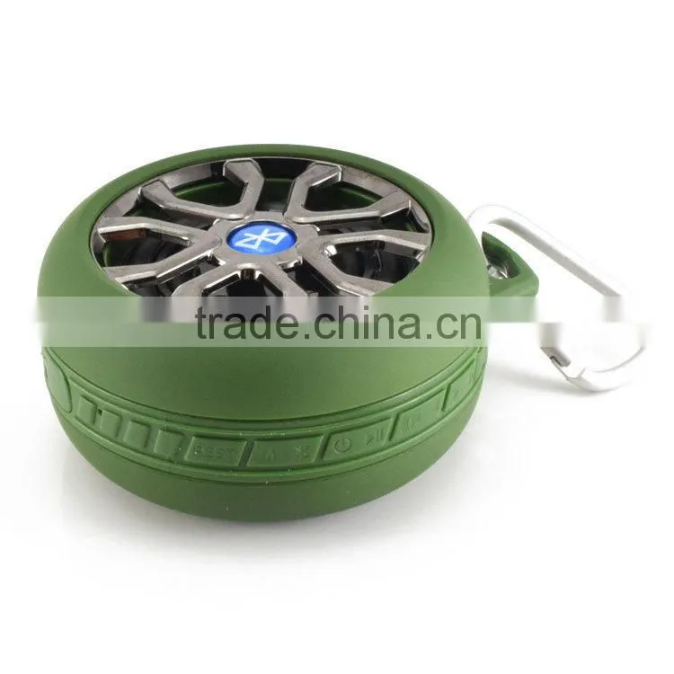 Special tyre shape design bluetooth speaker, promotion gift tire shape mini speaker, low price wireless speaker