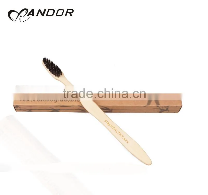 Top sell travel soft bamboo bristle toothbrush