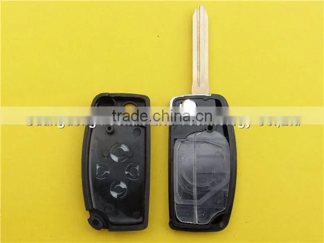 4 buttons flip folding key cover blank shell replacement Toyota