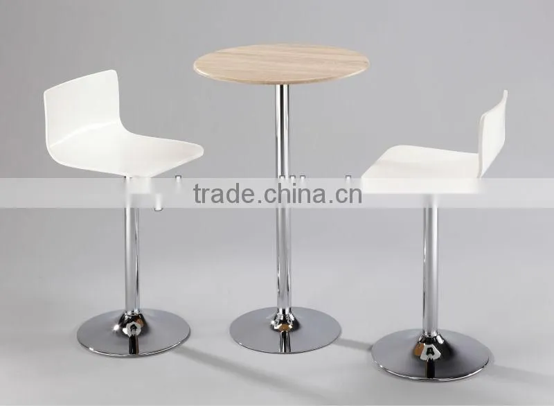 Oak Embossment Modern Bar Table Set