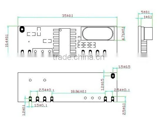 NiceRF ASK Module 433MHz Long Range 100m Wireless RF Module SRX882 433 Receiver Ask RF Radio Module