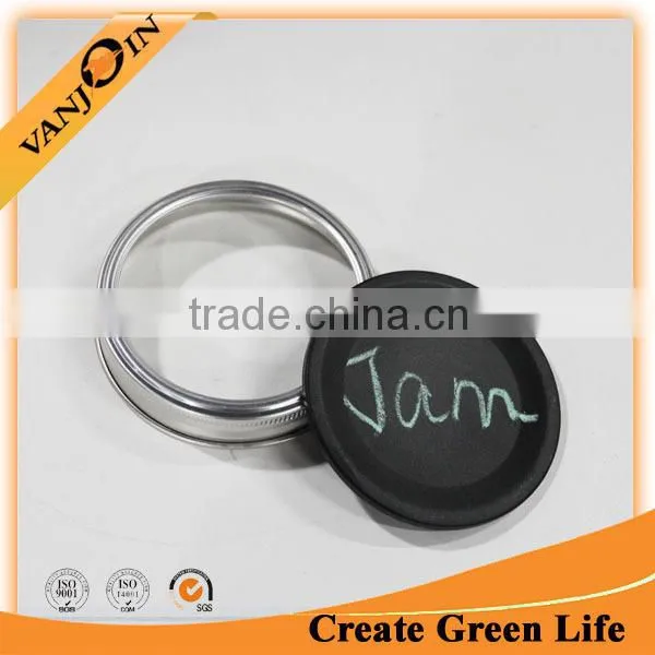 70mm Black Writing Lids For Mason Jar Cheap Price