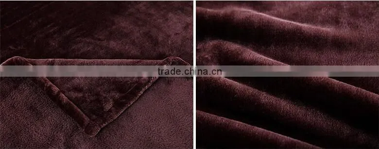 Solid color flannel blanket