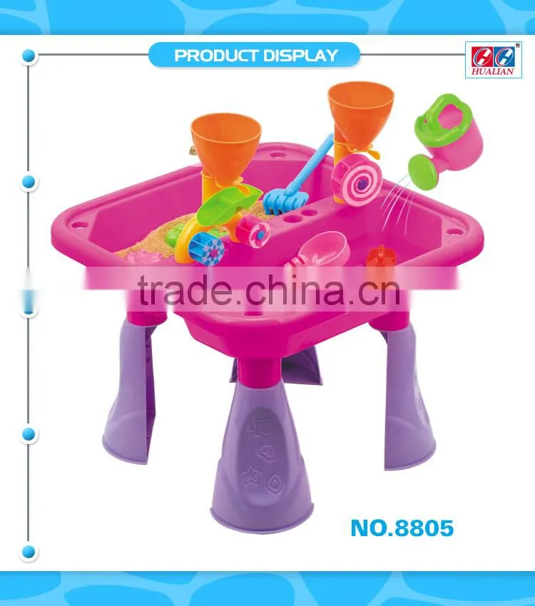 Outdoor Pink Color Beach Sand And Water Table Assortment