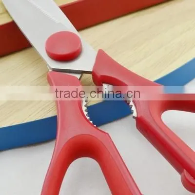 hot sale multi-purpose kitchen scissors with safety cover and TPR handle
