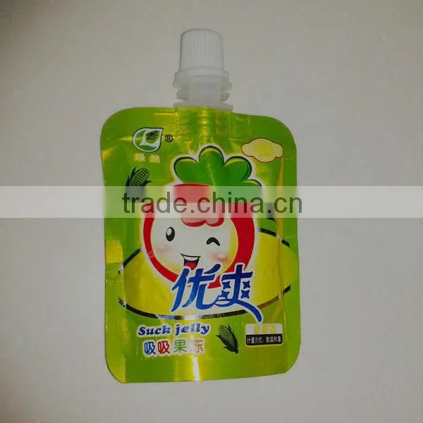 Hot sale stand up spout pouch bag for juice