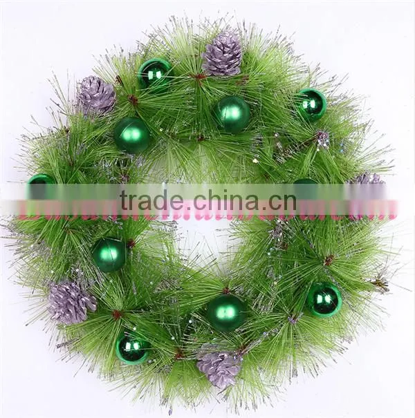 Easam plastic christmas wreaths for shopping mall decoration