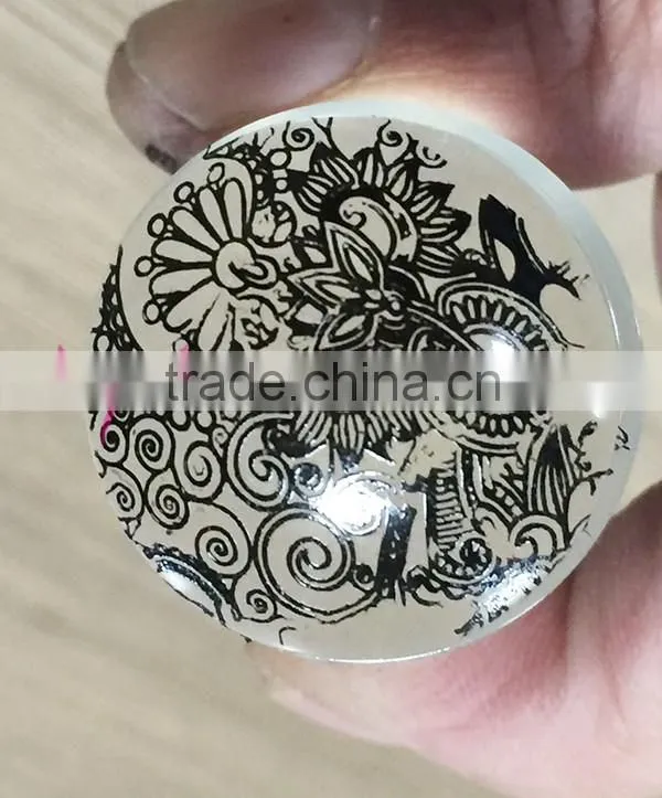 Nail clear jelly stamper with cap 2.8cm stamper head welcome OEM/ODM we also have 3.8cm head