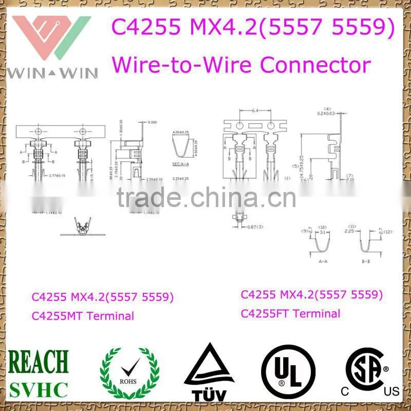 4.2mm Pitch C4255 MX4.2 (5557 5559) Electronic Wire to Wire Connector
