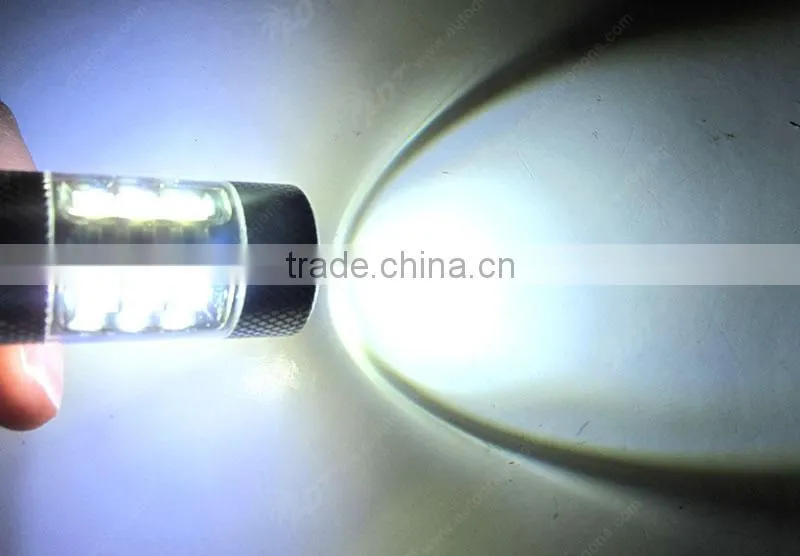 Super White P15D H6M 80W lights, High Power LED Light Bulbs