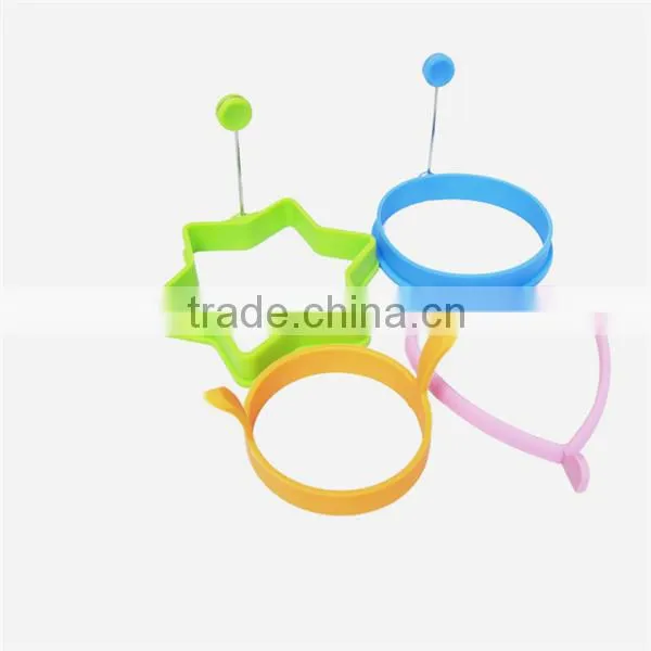 Fancy shapes silicone fried egg molds