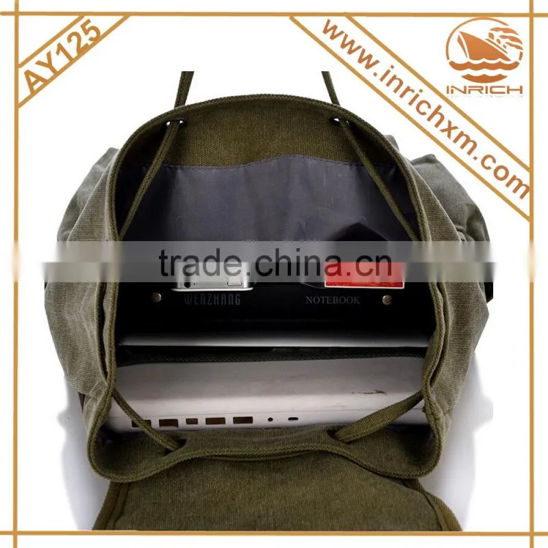 2014 new design canvas drawstring backpack