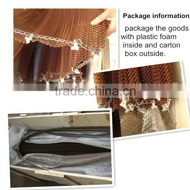 China Factory metallic decorative wire mesh (100% manufactory)