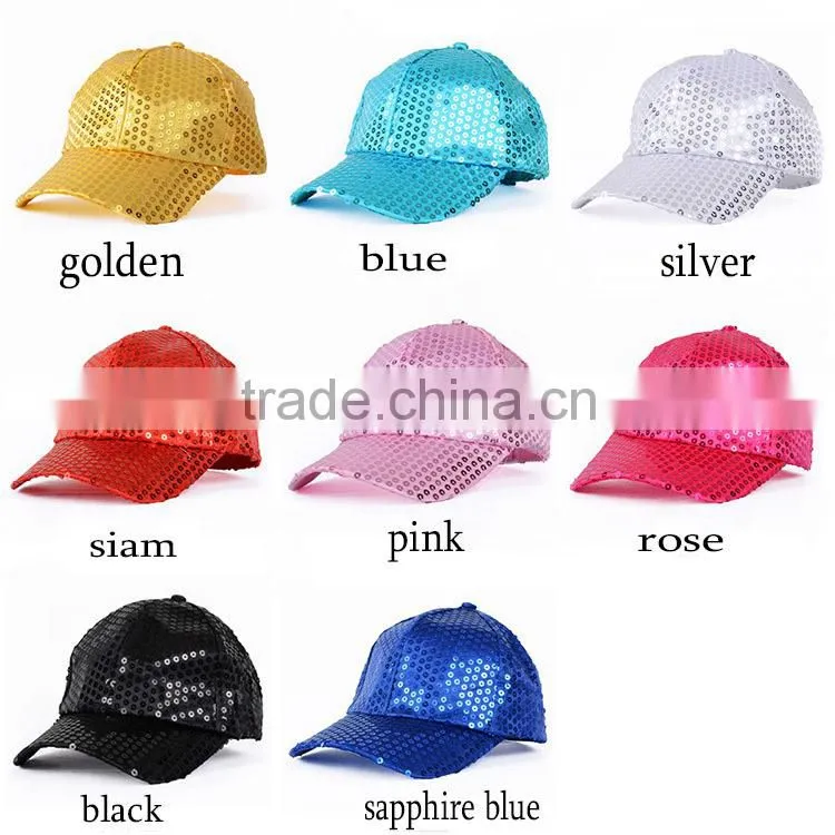 Fashion Paillette Hip Hop Cap For Lady
