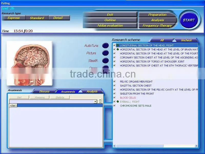 Newest research 3D NLS health analyzer with CE