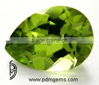 Peridot Gemstone Cut Pear Shape