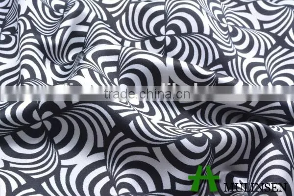 Mulinsen textile 50D*50D polyester satin with twist type of satin fabric