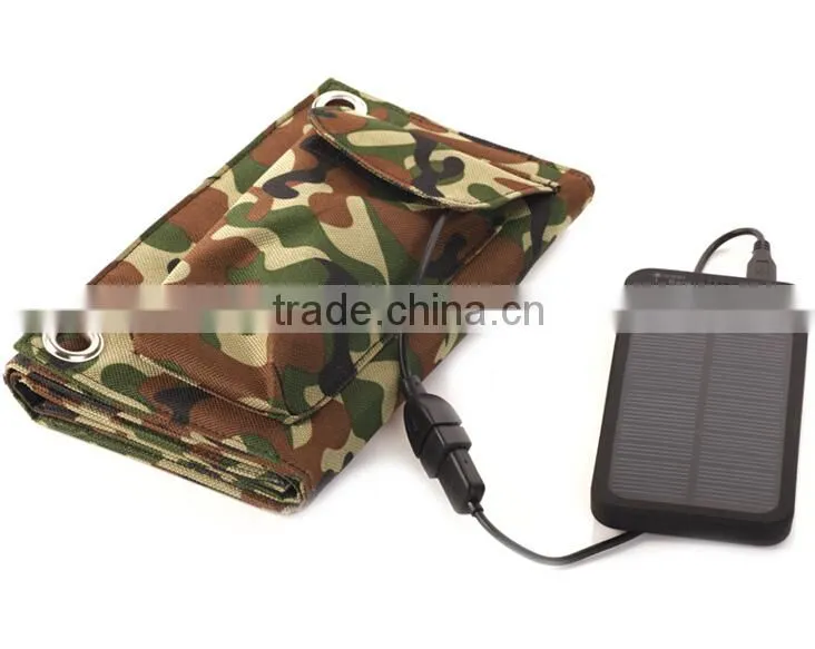 5V 8W Solar USB Panel Battery Power Bank Pack Charger External Solar Power Bank Outdoor Emergency Charger for Tablets PC iPhone