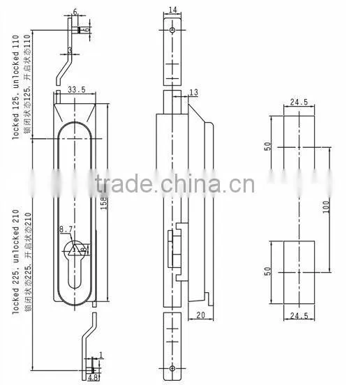 rod control lock ABB100-3