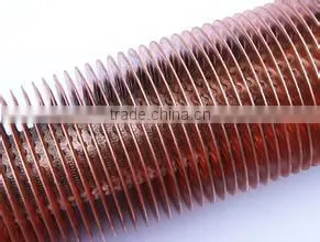 Copper finned tube waste water heat recovery exchanger