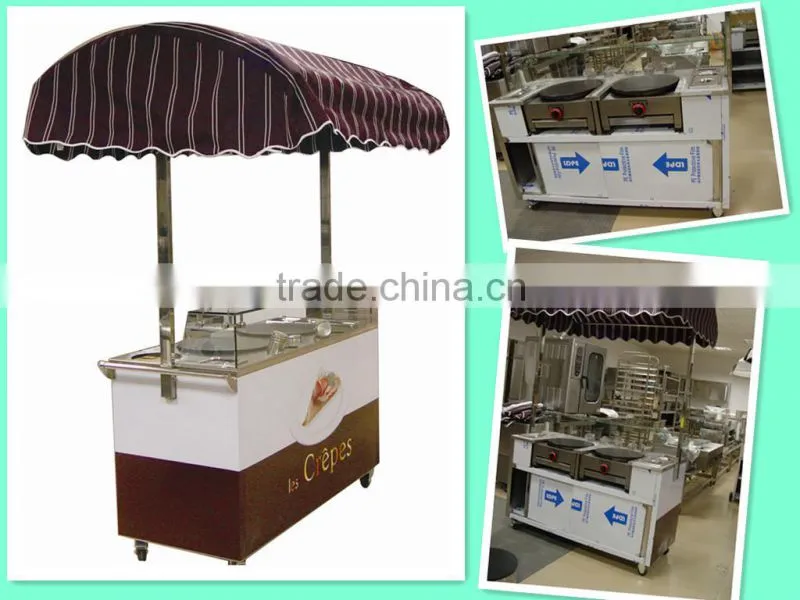 New Style Gas mobile Crepe Cart