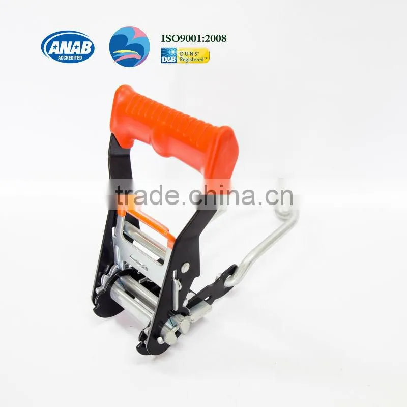 2" Ratchet Lashing/Ratchet Tensioner/Ratchet Buckle with Conjoined Hook