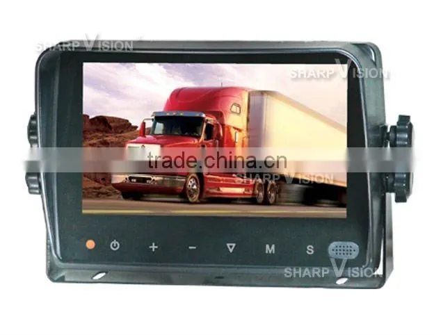 7" Digital car reversing camera system with touch buttons