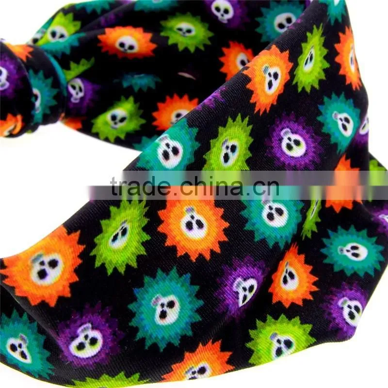 adjustable elastic headbands with bow -knitted bow headwraps -wholesale rabbit ear Christmas headband