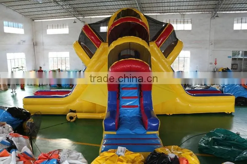 New & special design slide bouncer inflatable octopus slide for sale