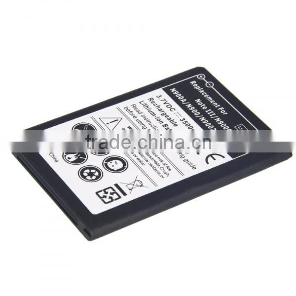 3.7V 3500mAh Replacement Battery for Samsung Note 3 N900A 9005 N9002 N900 N9000 Battery Black