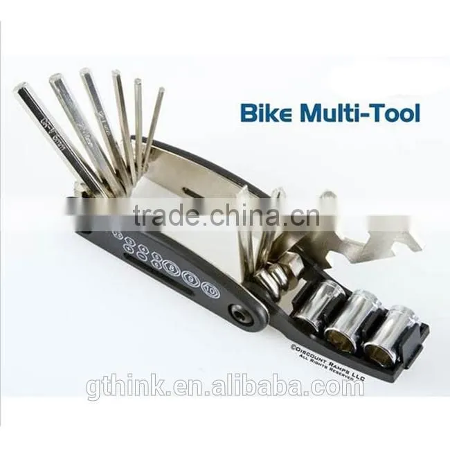 16 in 1 multi-function bicycle repair tools Bicycle repair tools combination Cycling indispensable tool